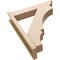 Ekena Millwork 5 1/2-in W x 24-in D x 28-in H Balboa Trad Rough Cedar Woodgrain TimberThane Outlooker, Primed Tan OUTUR055X24X28BOA04RCPR - alternate 4